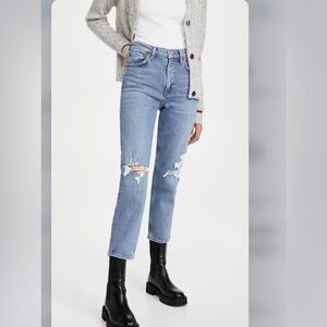 agolde wilder midrise straight leg